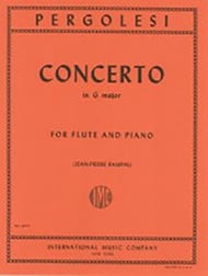 CONCERTO IN G MAJOR FLUTE SOLO cover